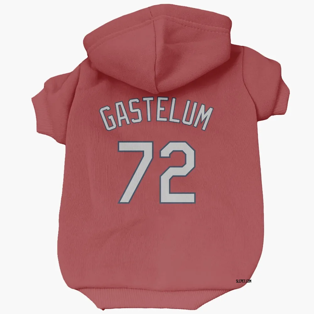 St. Louis Cardinals Luis Gastelum Red Pet Hoodie for Dog & Cat