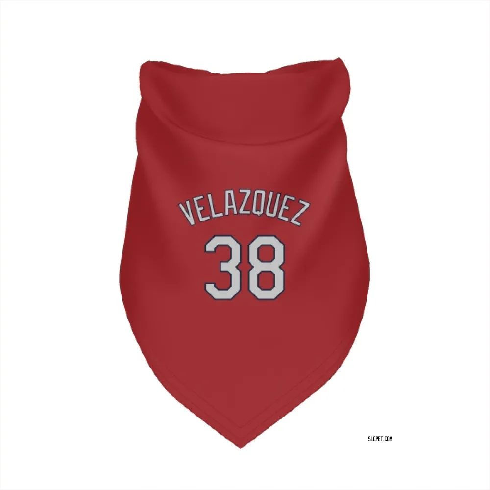 St. Louis Cardinals Nelson Velazquez Red Pet Bandana for Dog & Cat