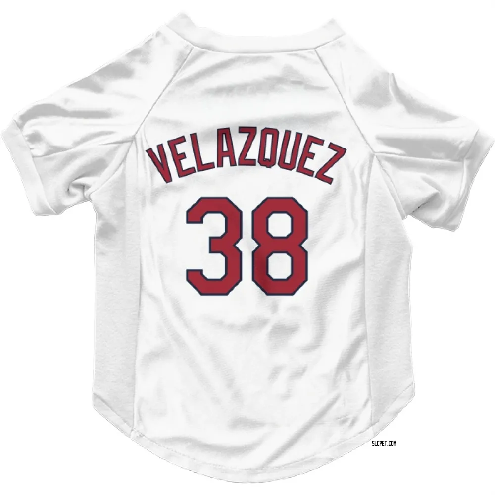 St. Louis Cardinals Nelson Velazquez White Pet Jersey for Dog & Cat